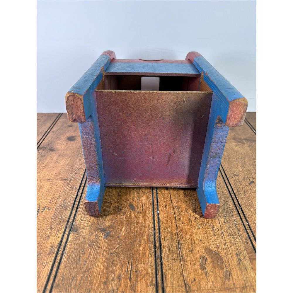Vintage Wooden Playskool Postal Station Mailbox 10.5 Inches Tall No Blocks - Picture 6 of 7
